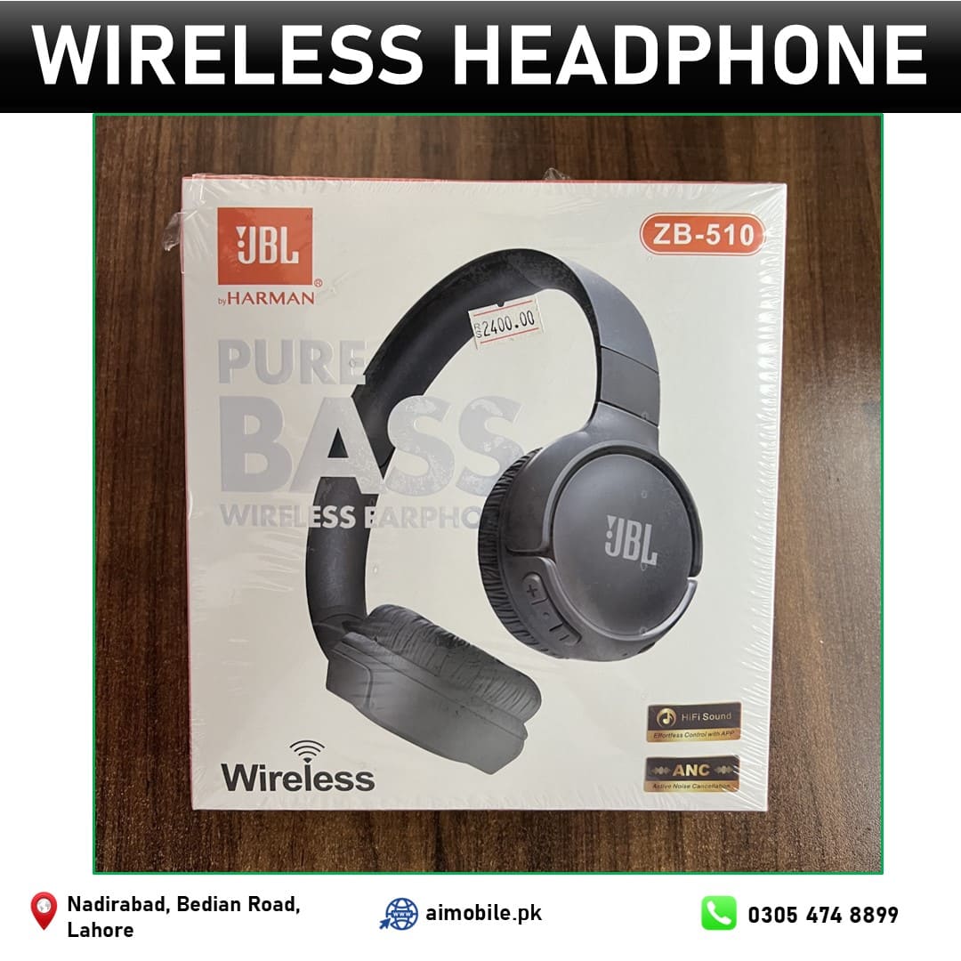 JBL Tune ZB510 Wireless Bluetooth Headphones β OnβEar with Pure Bass Sound